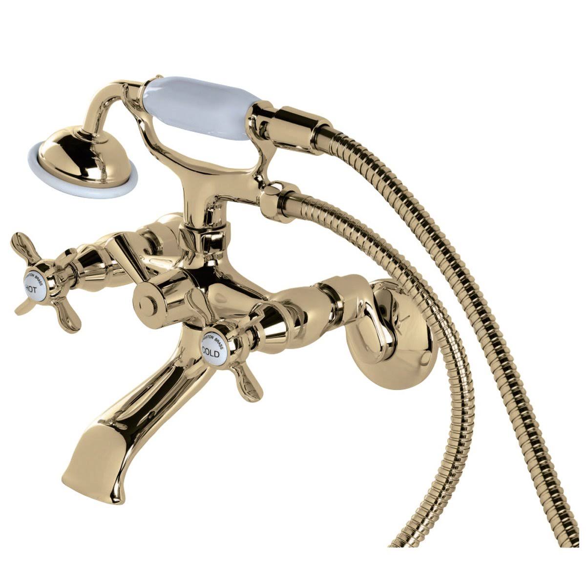 Oil Rubbed Bronze Wall Mount Clawfoot Tub Filler with Hand Shower C70415