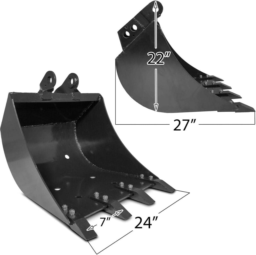 24 Backhoe Bucket Carbon Steel Teeth R66953