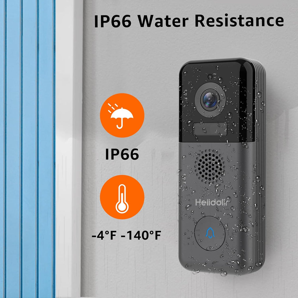 2K Wireless Video Doorbell Camera J767