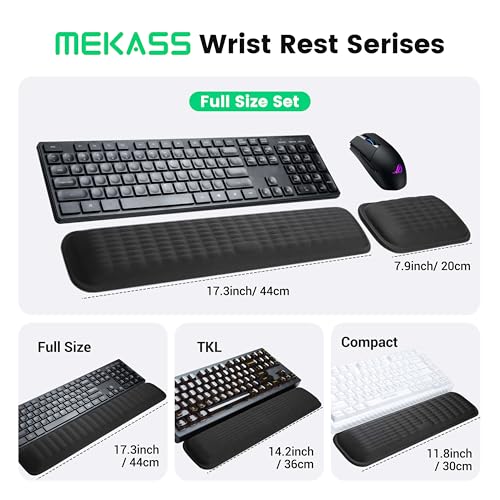 Black Memory Foam TKL Keyboard Wrist Rest P179187