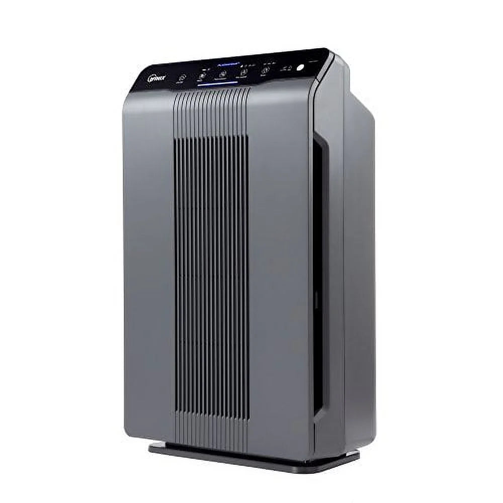 Gray Air Purifier with True HEPA and Carbon Filter Q74918