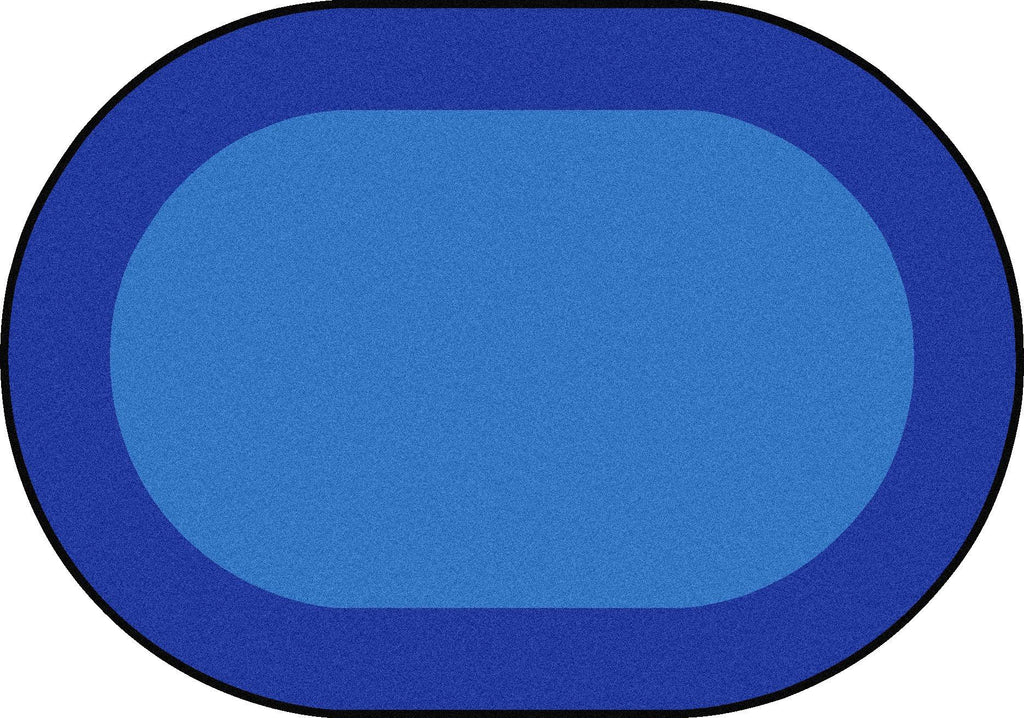 Blue Oval Carpet E6088