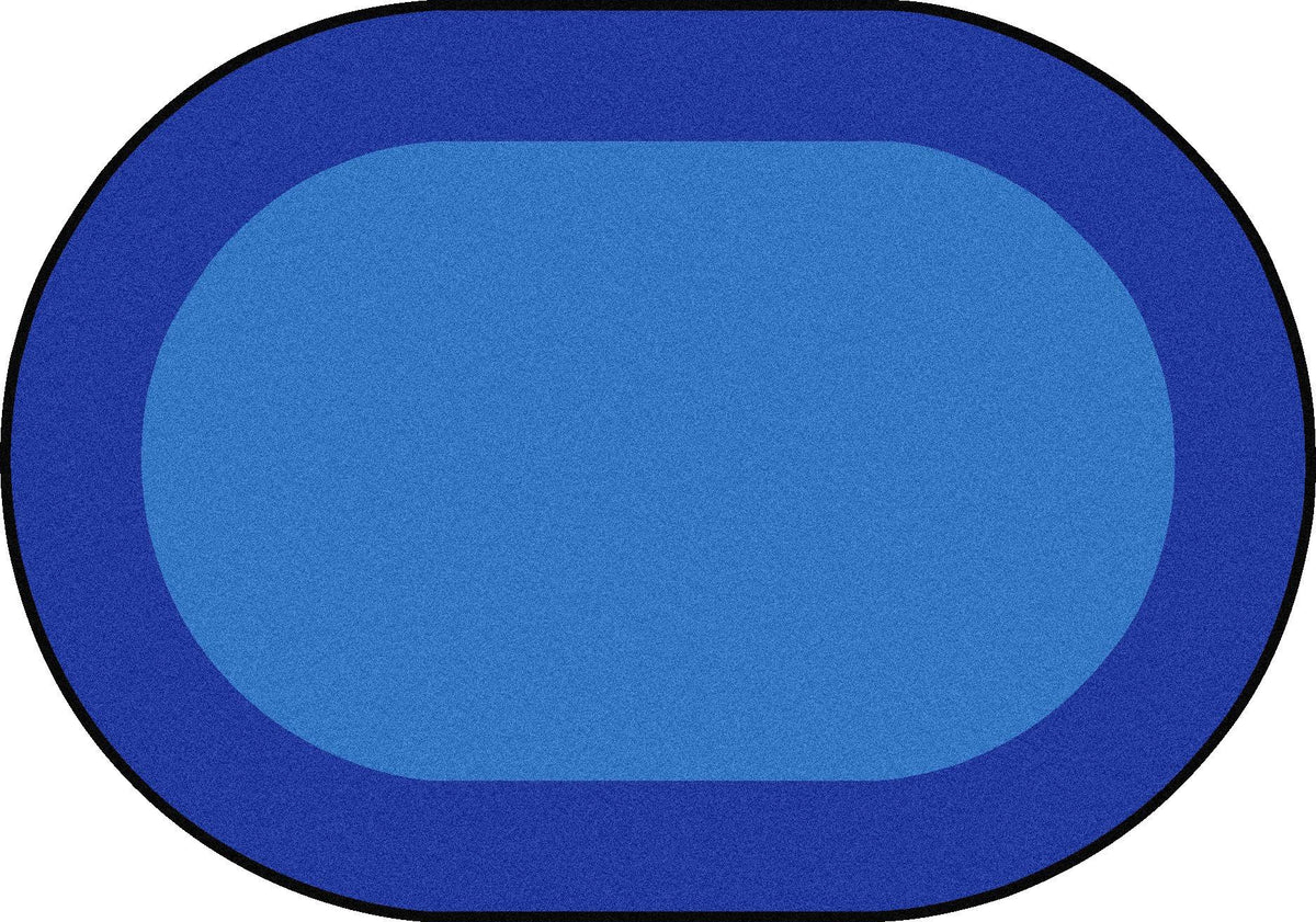 Blue Oval Carpet E6088