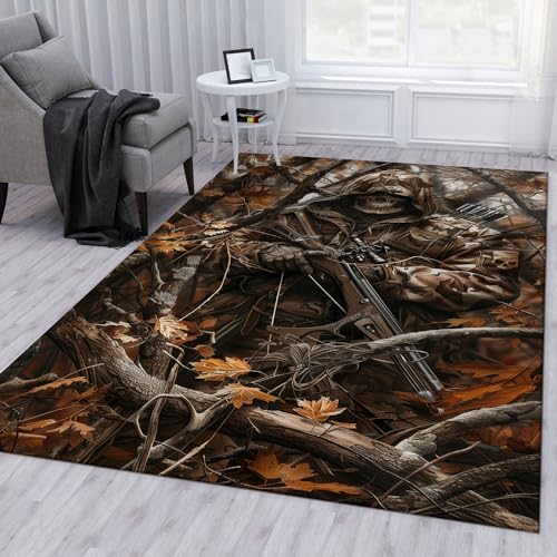 Camo Deer Hunting Rug 3x5 ft A47571
