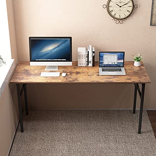 Teak Black Small Folding Desk N7797