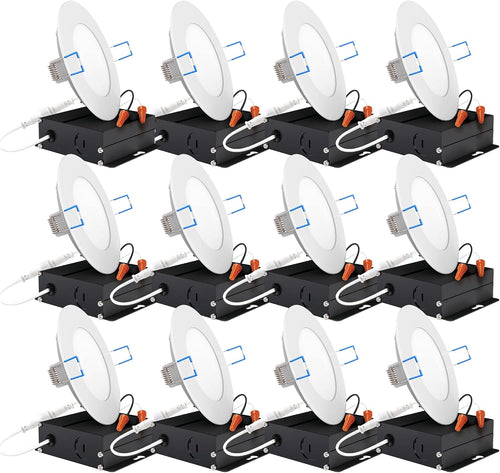 12 Pack 4 Inch Ultra Thin LED Recessed Ceiling Lights S27514