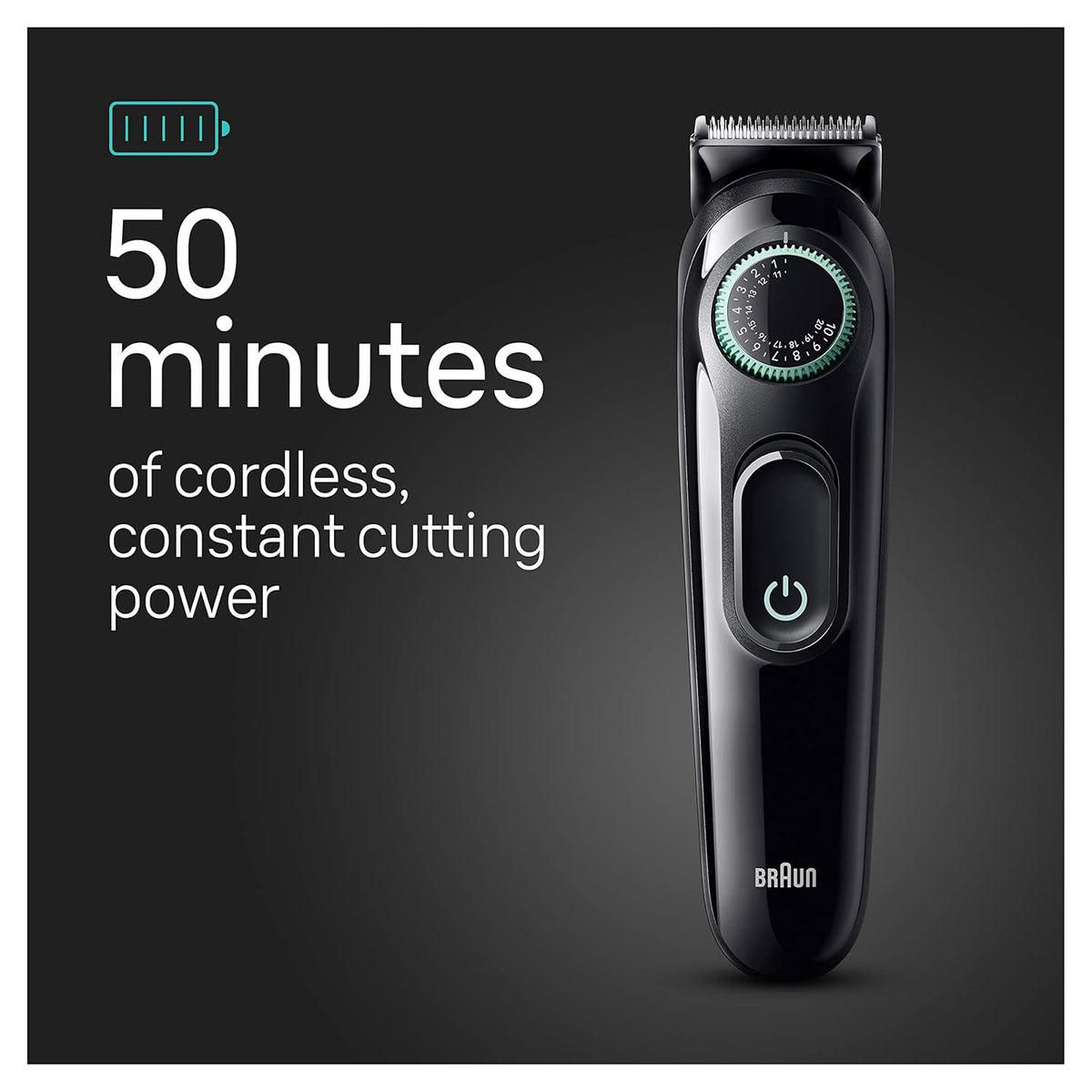 5-in-1 Trimmer for Men with Beard Trimmer, Ear & Nose Trimmer, Hair Clippers, Black I696