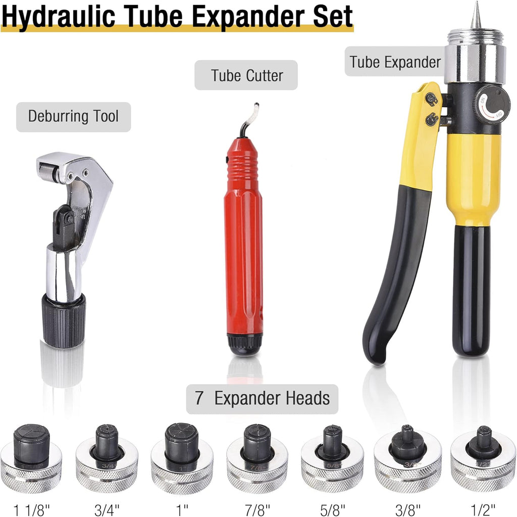Hydraulic Tube Expander Swaging Tool Kit with Case X44667