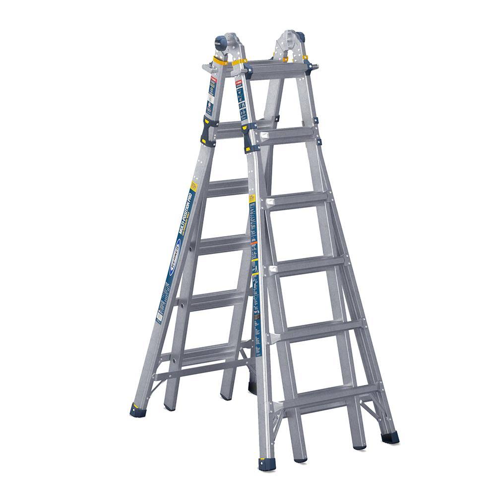 26 ft. Aluminum 5-in-1 Multi-Position Ladder 375 lbs. Load Capacity K8456