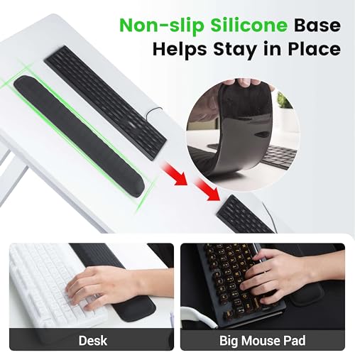 Black Memory Foam TKL Keyboard Wrist Rest P179187