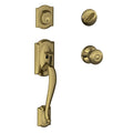 Antique Brass Handleset and Knob R24266