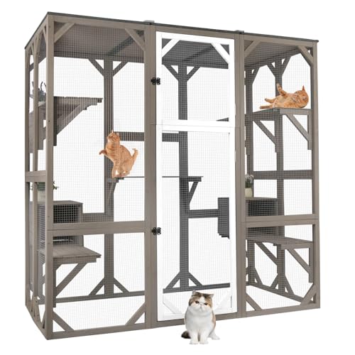 71" Wooden Cat Enclosure Z10737
