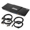 2 Port Dual Monitor 4K HDMI KVM Switch with USB Hub N643863