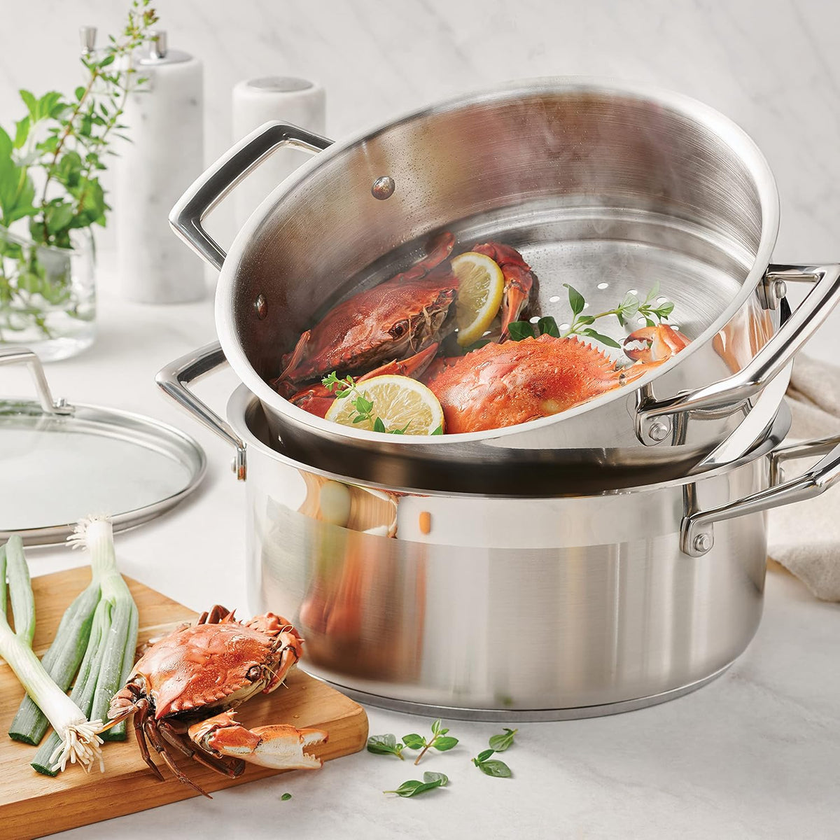 Stainless Steel 5 Quart Steamer Set W97679