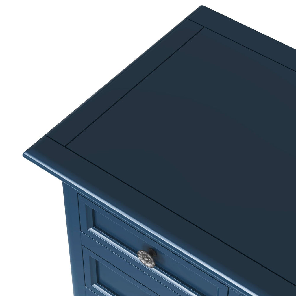 Green Console Table with 6 Drawers and Cabinet K703