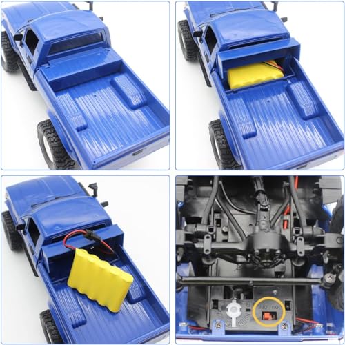 RC Crawler Truck, 4x4 Off-Road Rock Crawler, 2.4Ghz Remote Control Car H106819
