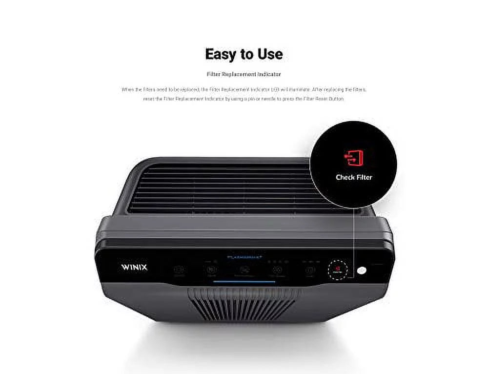 Gray Air Purifier with True HEPA and Carbon Filter Q74918