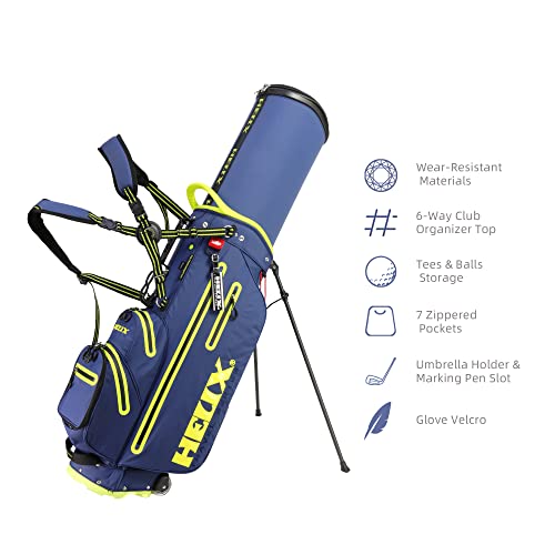 6 Way Dividers Golf Stand Bag with Wheel U923063