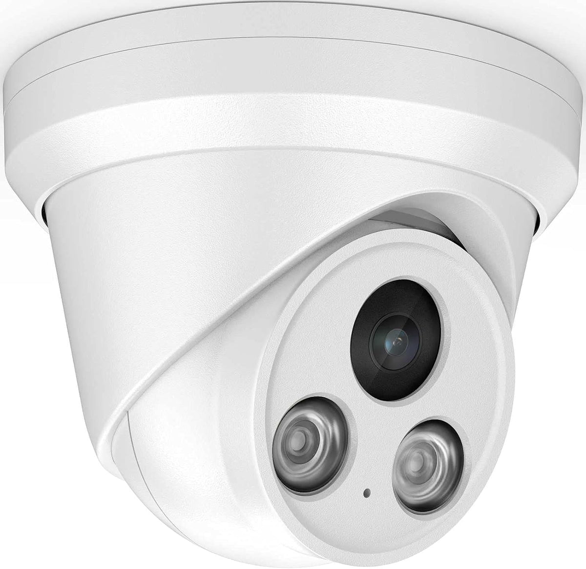 4K 8MP Outdoor PoE IP Turret Camera with Mic, 2.8mm Lens, IP67 N1976