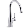 Polished Chrome Single Handle Lever Bar Faucet U581