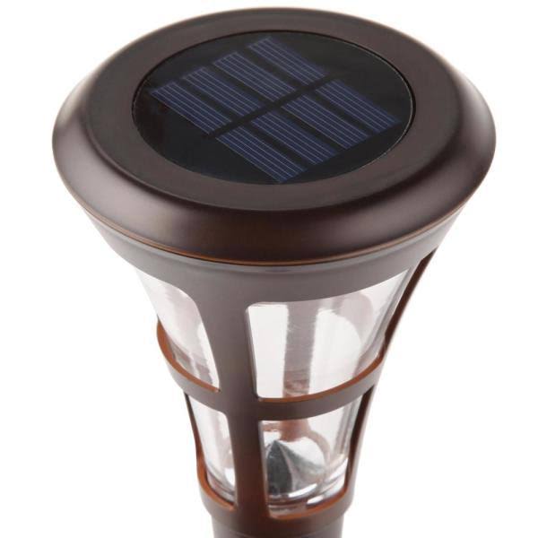 Solar Bronze Outdoor LED Landscape Path Light 6-Pack G5876