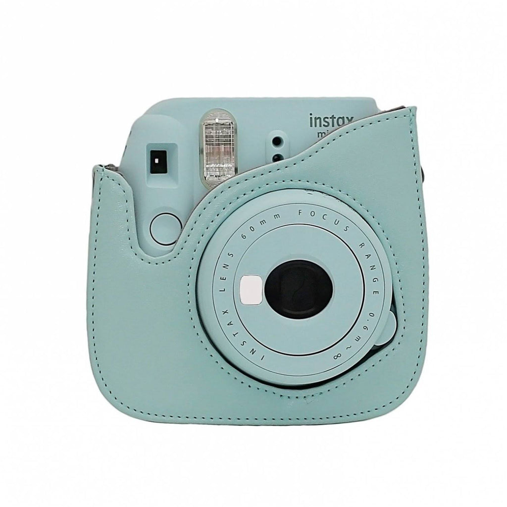 Ice Blue Instant Film Camera with 20PK Film, Blue Camera Case, Frames W445