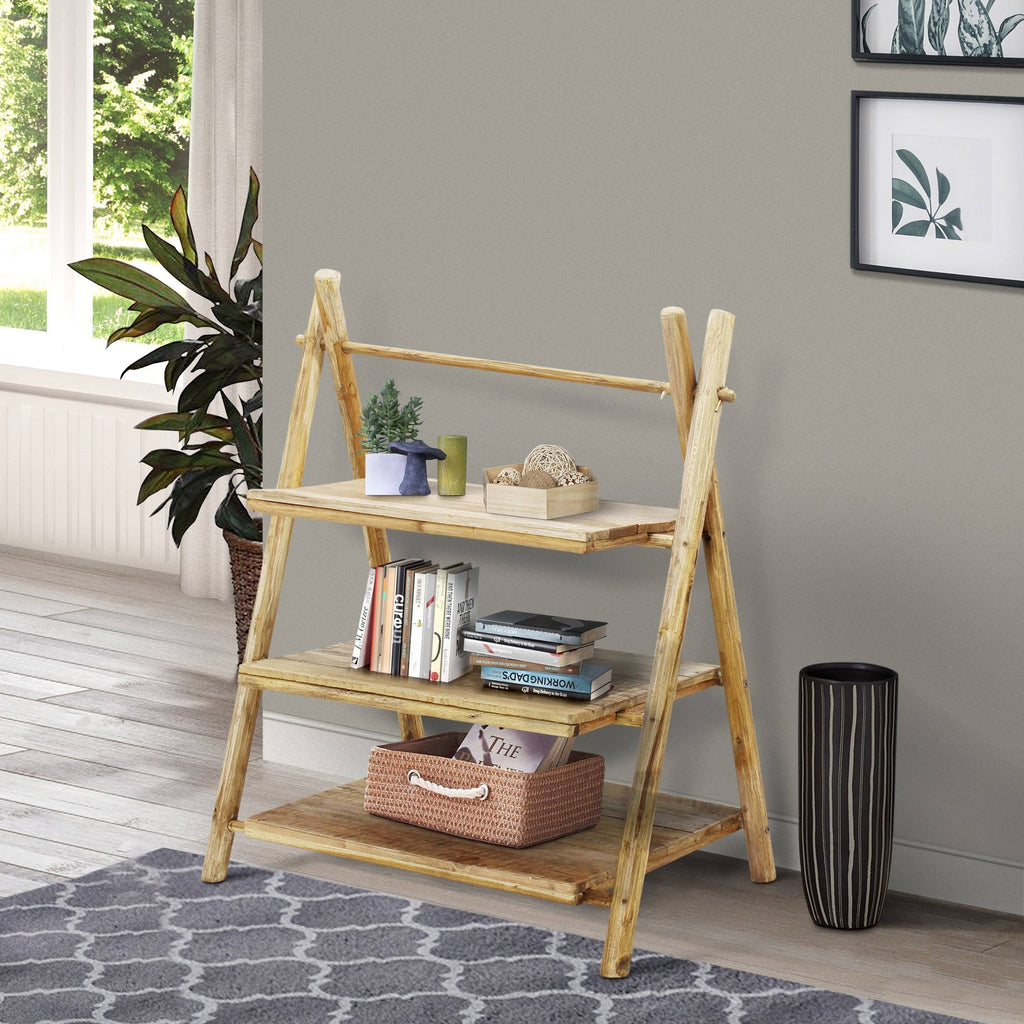 Java Folding Shelf Bookcase Y525