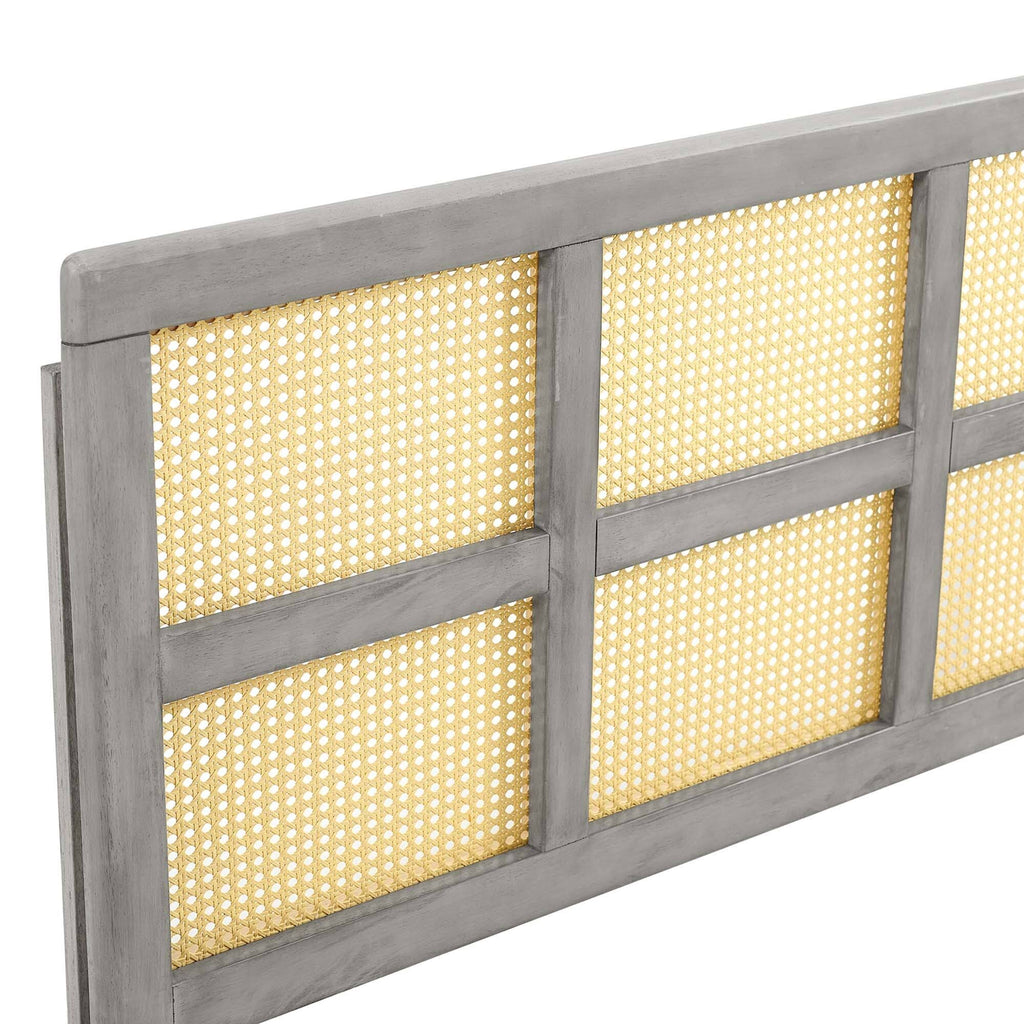 Gray Cane King Headboard J56459