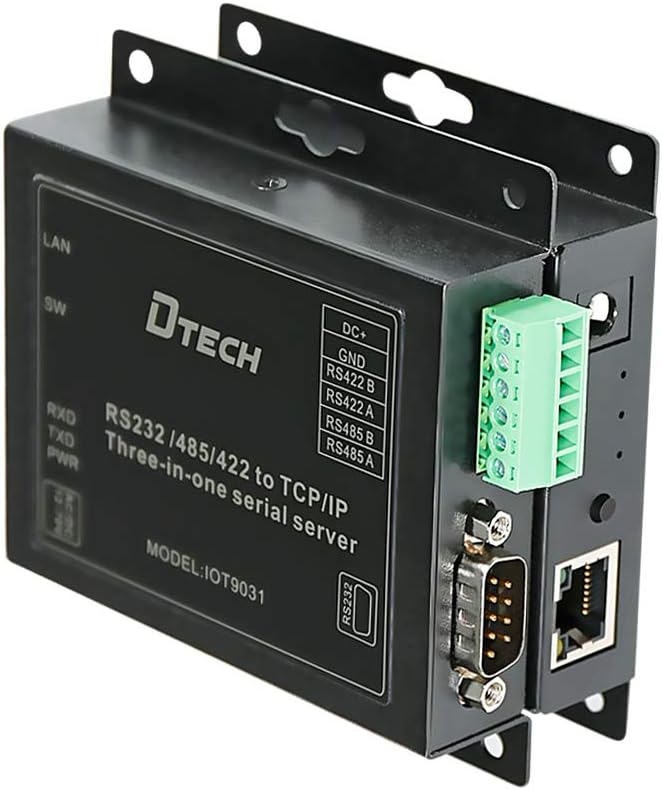 Serial to Ethernet Converter Adapter RS232 RS422 RS485 to TCP IP Device Server, Pack of 2 O629439