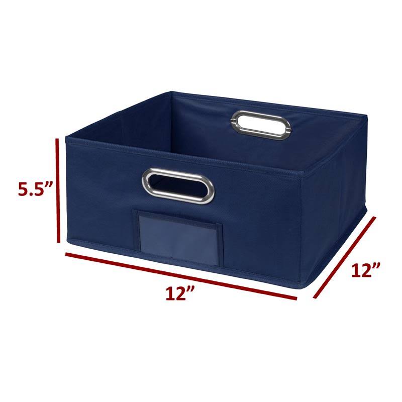 Cherry/Blue 3 Full Cubes/6 Half Cubes Storage Set with Foldable Storage Bins N1080