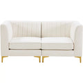 Cream Velvet Modular Sofa C103