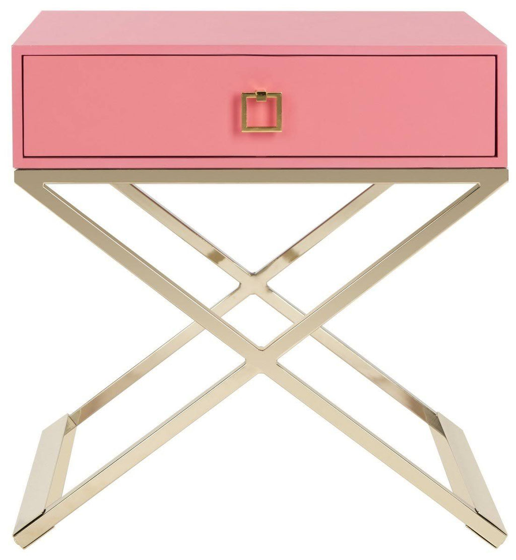 Black Cross Leg End Table U94697