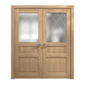 Solid Wood French Double Doors 36 x 80 inches E527
