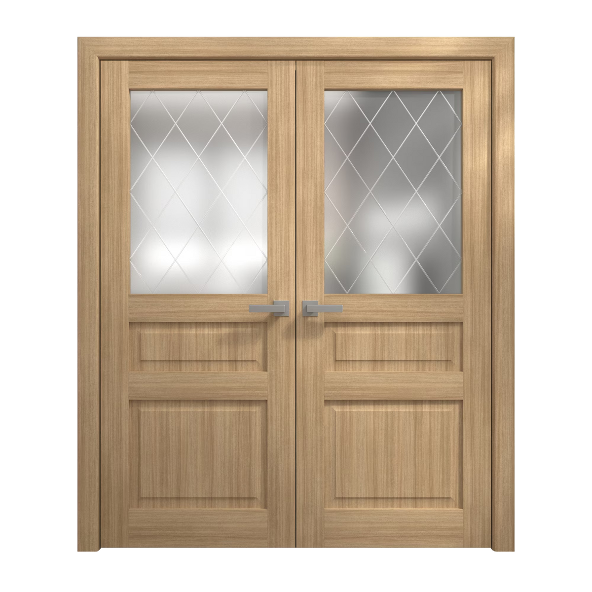 Solid Wood French Double Doors 36 x 80 inches E527