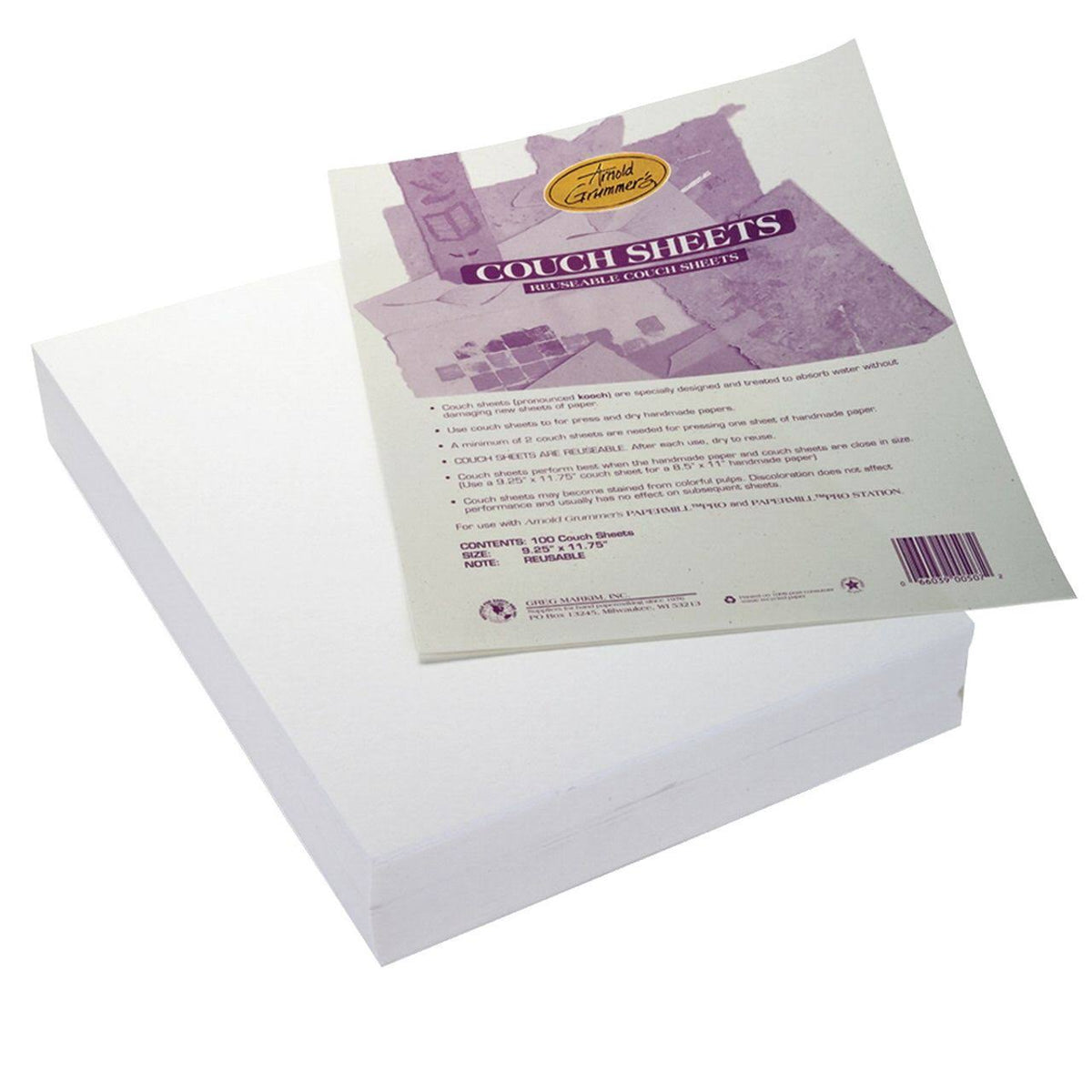 Reusable Couch Blotter Sheets, 9-1/4 x 11-3/4 Inches, 100 Sheets W650312