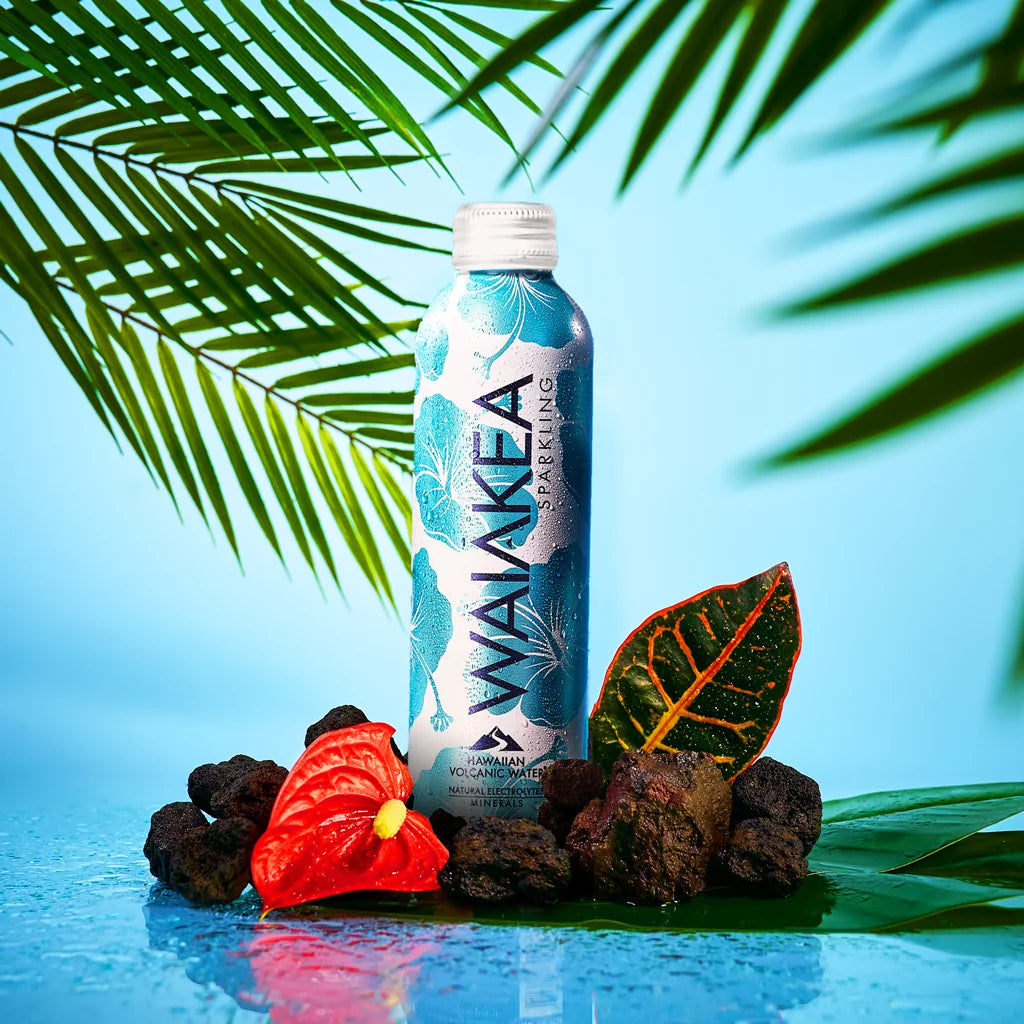 Sparkling Hawaiian Volcanic Water, Aluminum Bottle, 670mL - 12 Pack J5495
