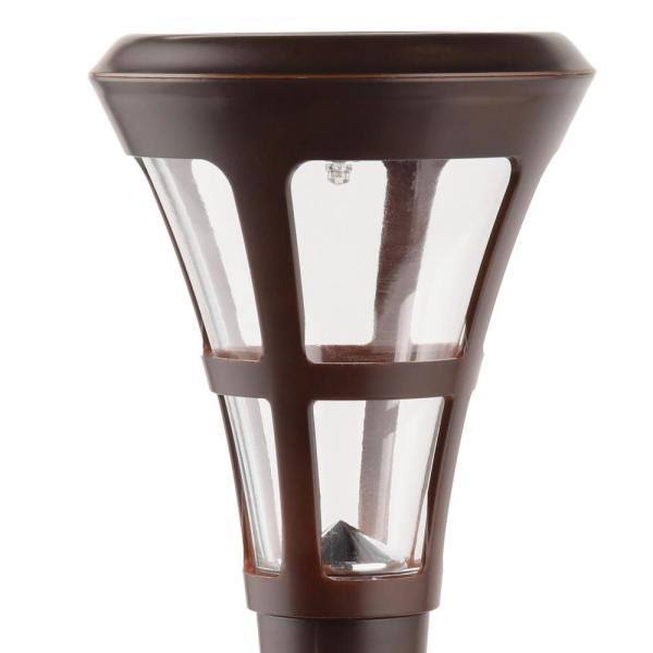 Solar Bronze Outdoor LED Landscape Path Light 6-Pack G5876