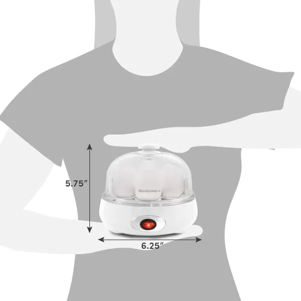 Charcoal Grey 7 Egg Capacity Electric Egg Cooker B774752