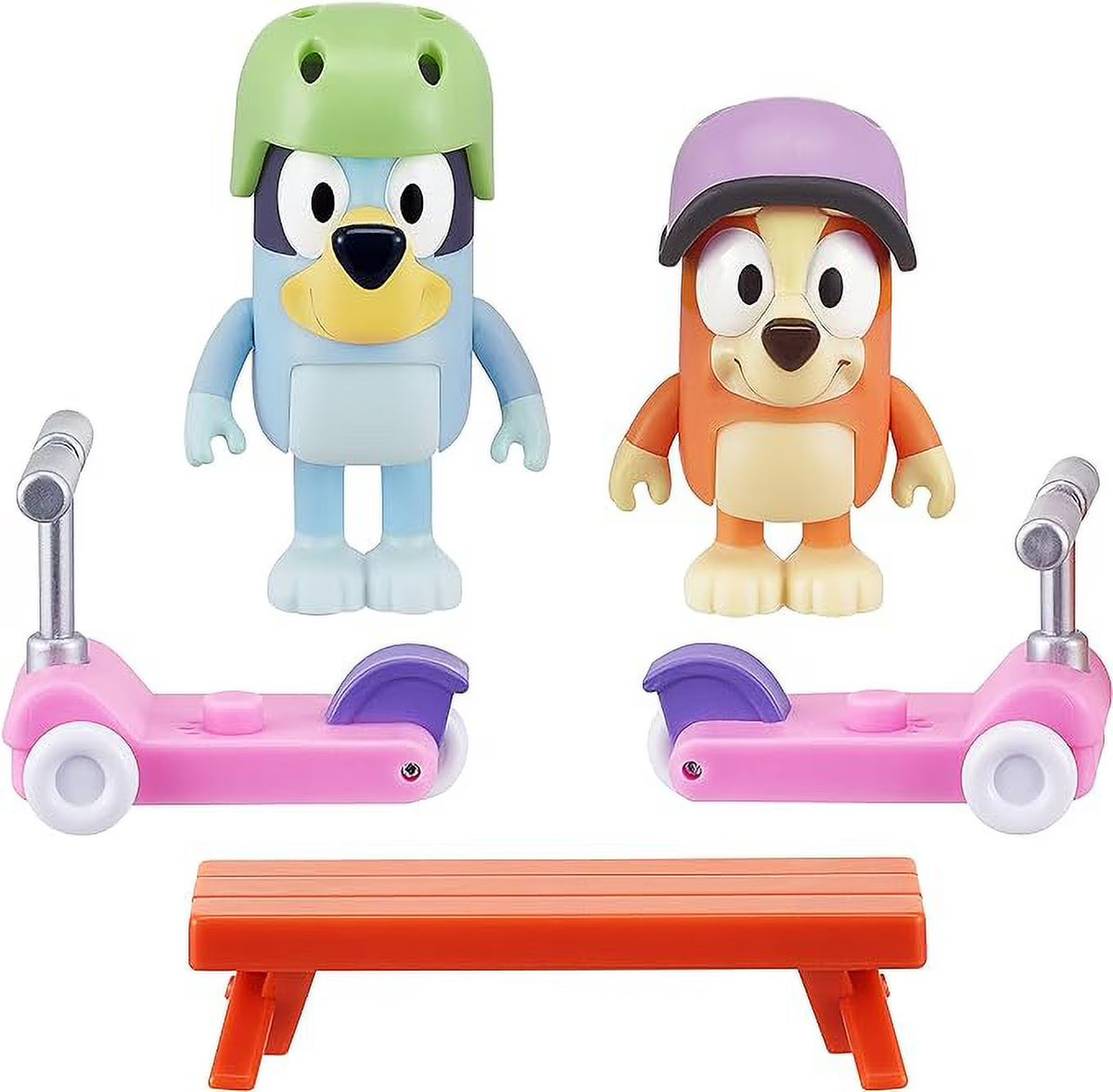 Bluey Dog Vehicle 2-Pack, 2.5-3" Articulated Figures U895