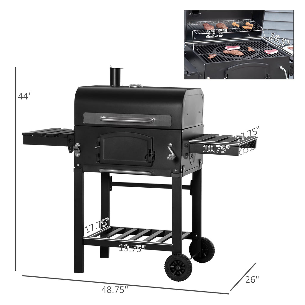 Charcoal Grill with Adjustable Charcoal Height B8853