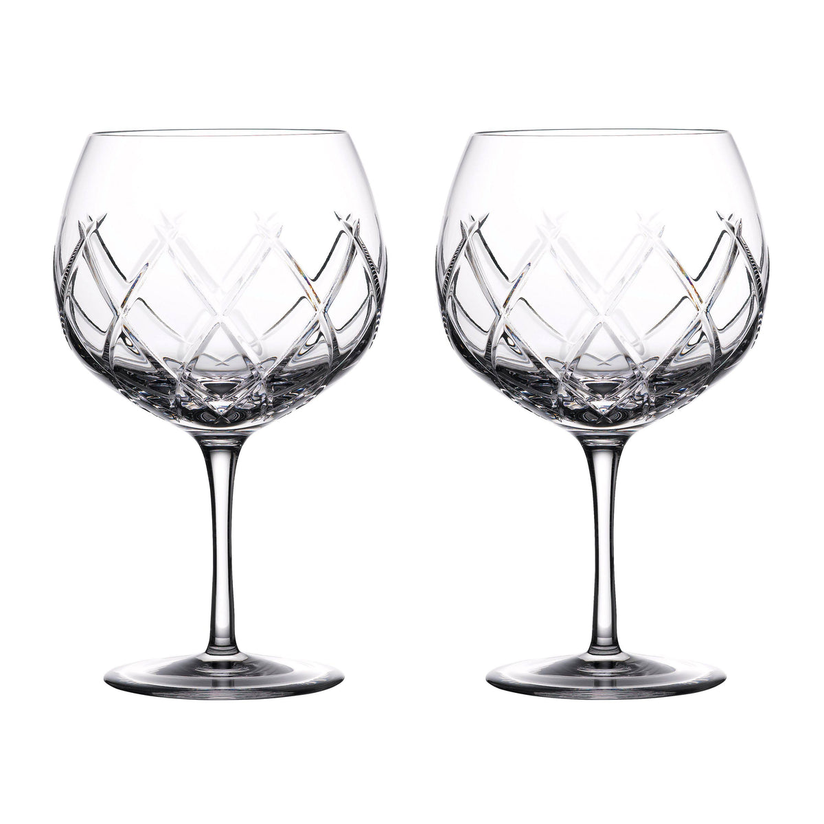 Clear 22 oz Gin Balloon Glass Pair Y8867