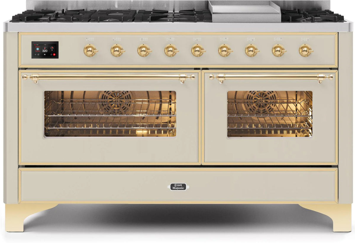 Antique White Dual Fuel Natural Gas Range K3599