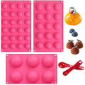 3 Pack Silicone Round Sphere Baking Mold O33003