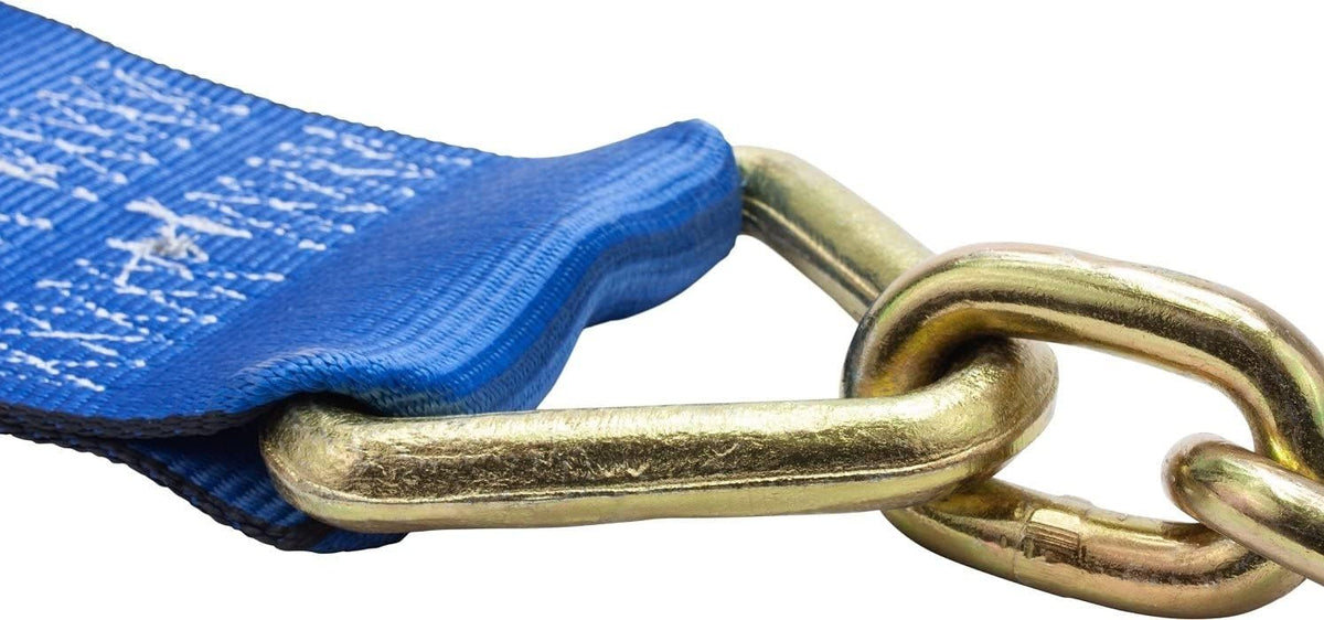 8 Pack 4 in. x 30 ft. Winch Strap with Chain Anchor K85869