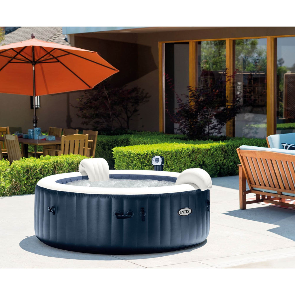 4 Person Inflatable Hot Tub with LED Light A26583