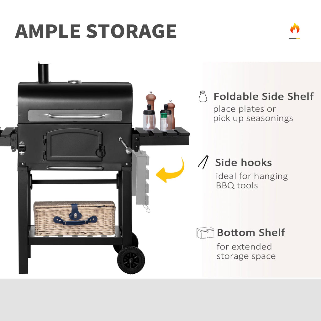 Charcoal Grill with Adjustable Charcoal Height B8853