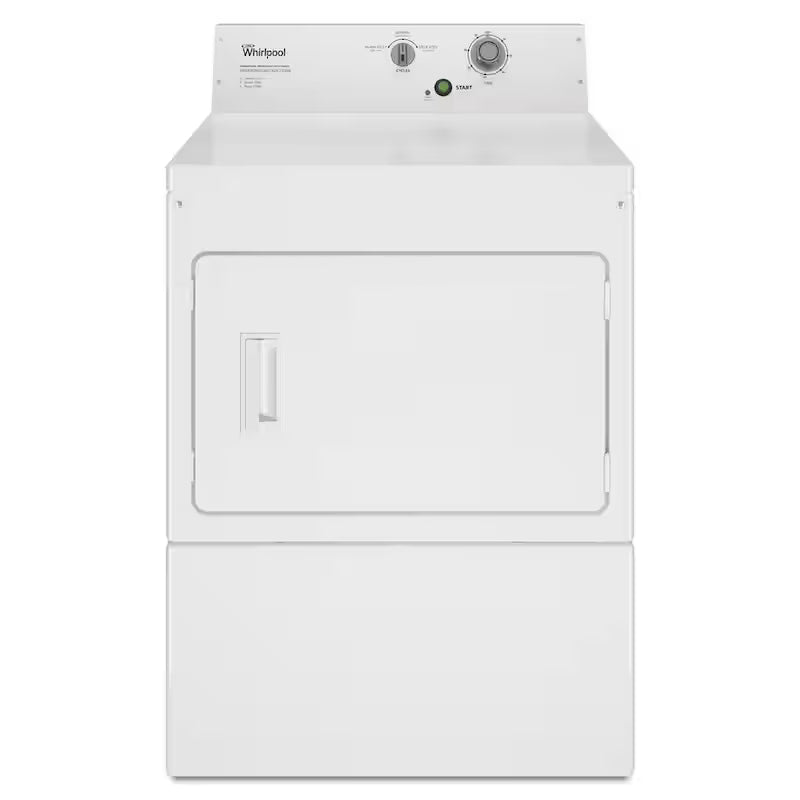 7.4 cu. ft. 240 Volt White Commercial Electric Dryer J22401