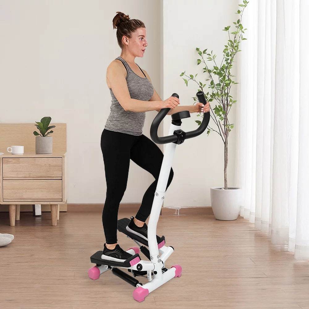 Mini Aerobic Stepper Twist Fitness Machine with Handle Z357950