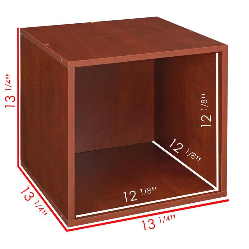 Cherry/Blue 3 Full Cubes/6 Half Cubes Storage Set with Foldable Storage Bins N1080