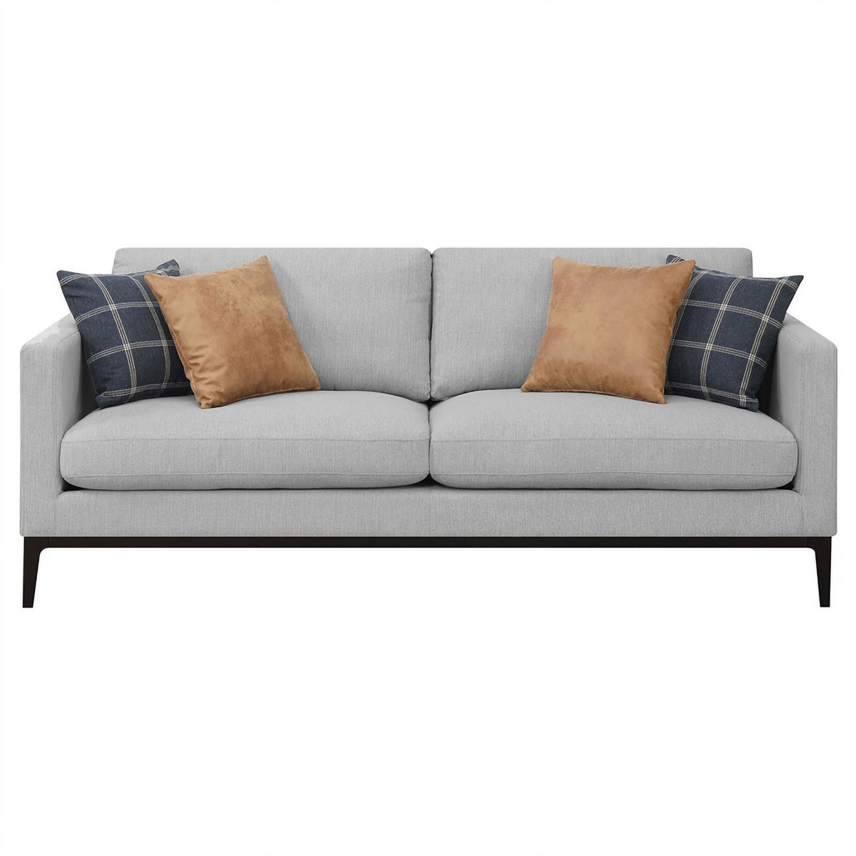 Light Gray 3-piece Fabric Living Room Set R582907